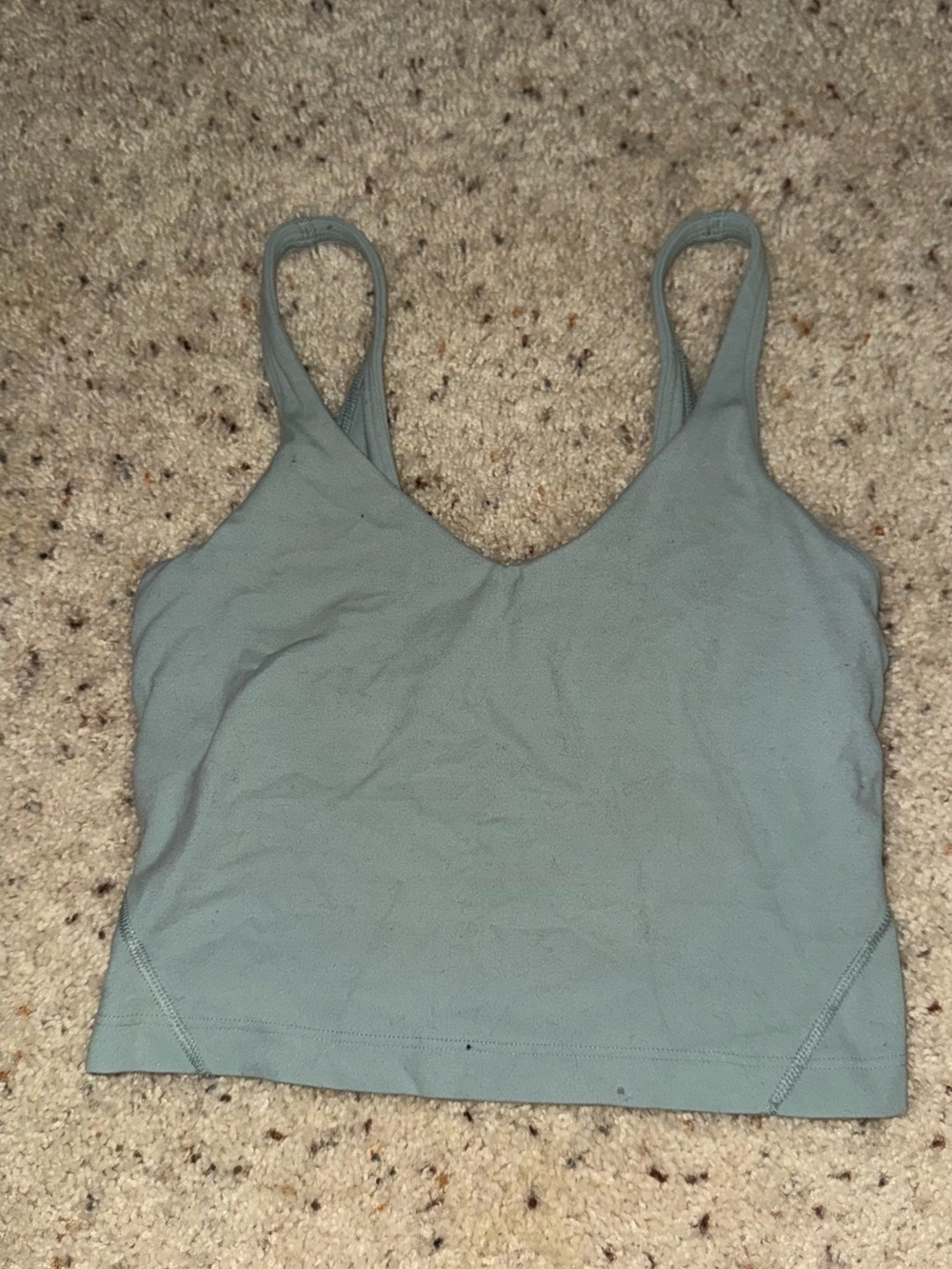 lululemon athletica Sage Green/Blue Cropped Tank